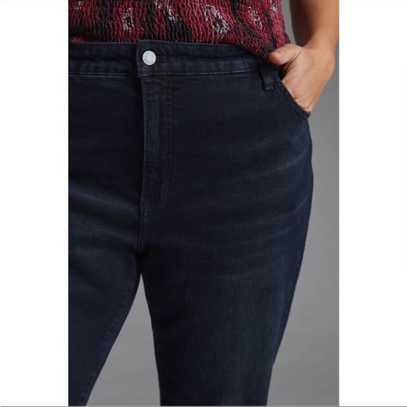 ANTHROPOLOGIE Pilcro Vintage Straight Jean High Waist Ankle Plus Size 18W NWT - Picture 3 of 8